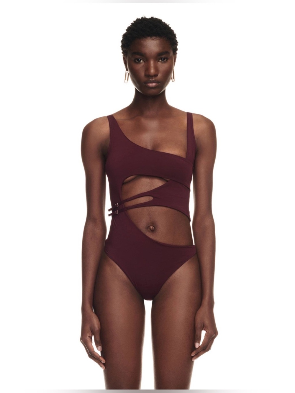 OFF-WHITE One Piece Swimsuit METEOR With Cut Outs Fig Sz IT 40 US 4 NWT's $660